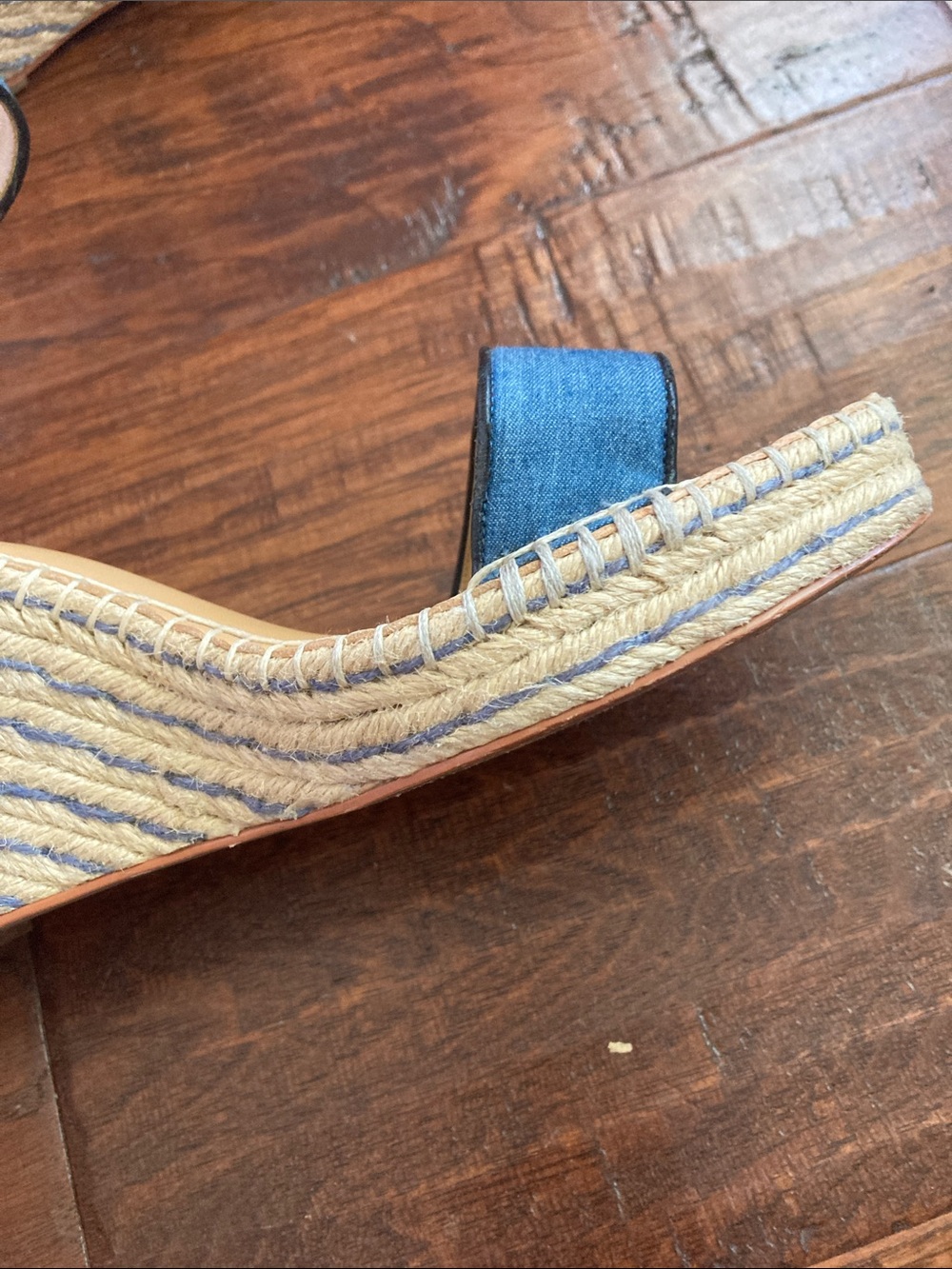 Cabi “Parker” Espadrille Wedge Sandals with Ankle Strap - Picture 6 of 15